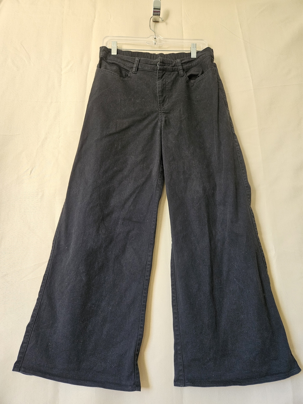 Pact Women's Wide-Leg Pants in Black Size M
